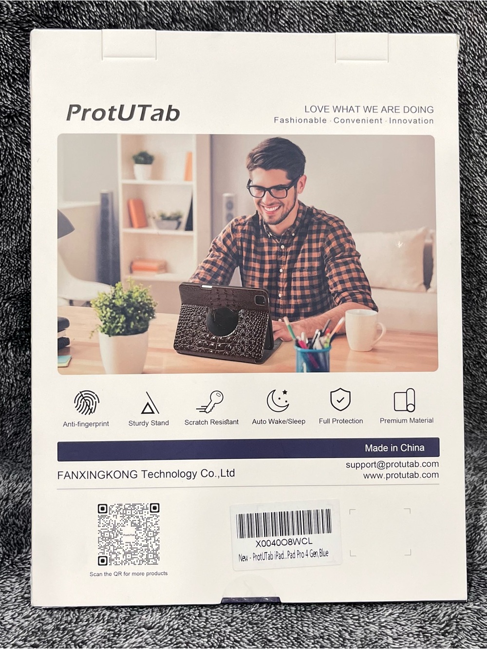 ProtUTab premium protective tablet case for an Apple iPad Pro 4 Gen, blue